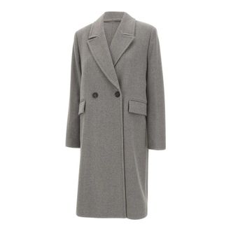 Kaos Double-Breasted Coats, female, Gray, Size: S Double-Breasted Coat