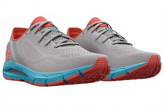 Under Armour Womens Hovr Sonic 5 Shoes In Halo Grey Fresco Blue