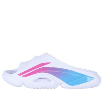 Li-Ning (WMNS) Li-Ning 8 PE Courtside Sport Slides White Blue ABTS010-1