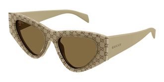 Gucci GG2019S 005 Womens Sunglasses Brown Size 53 - Free RX Lenses - Free RX Lenses