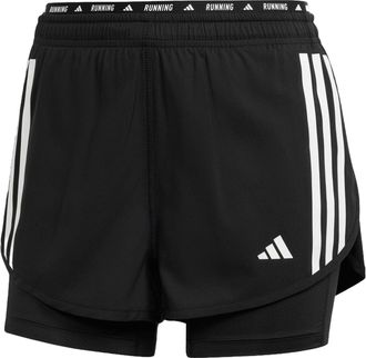 adidas (WMNS) adidas Own the Run 3-Stripes 2-in-1 Shorts Asia Sizing Black IN1445