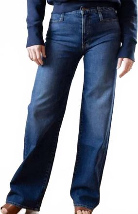 Edwin Marli Slate Wide Leg Jean In Fleet
