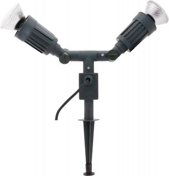 OEM Piquet Terrestre Con Doble Ip44 14m 2xe27 Jard&iacute;n Verde Verde