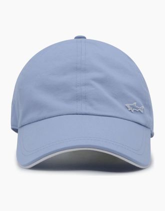 Paul & Shark Mens Shark badge light cotton baseball cap - Blue - Size: 62