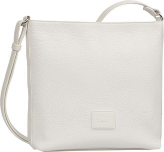 Gabor Umh&auml;ngetasche GABOR Elfie, Damen, Gr. B/H/T: 24,5cm x 23,5cm x 6cm, weiss (wei&szlig;), Lederimitat, clean, gepflegt, unifarben, Taschen Umh&auml;ngetasche, Dame