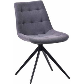 Clp Silla De Comedor Merna Gris Oscuro Tela
