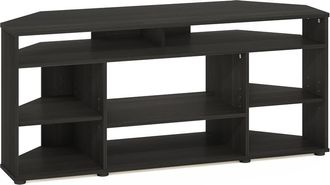 Furinno Jensen Corner TV Stand TV up to 55 Inches, Espresso
