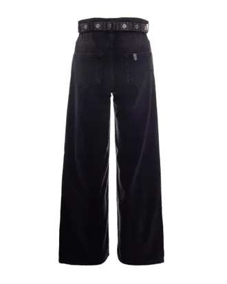Liu Jo Womens Jeans Candy Belt Black Denim Cotton