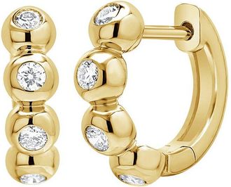 Sabrina Designs 14K 0.34 Ct. Tw. Diamond Hoop Earrings