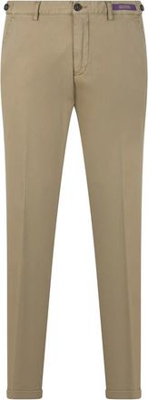 Paul & Shark Pantalones de Algod&oacute;n El&aacute;stico - Trousers - Hombre - Beige - 7XL