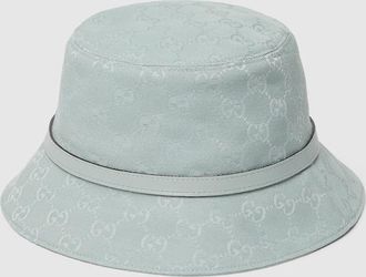 Gucci GG Canvas Bucket Hat, Grey, GG Canvas