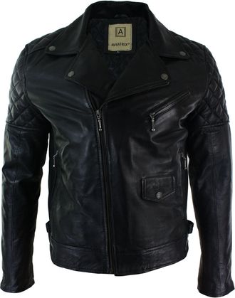 TruClothing Vintage Leather Biker Jacket