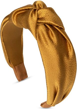 Jennifer Behr Cerchietto Samaya in seta - Giallo