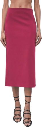 Patrizia Pepe Midi Pencilrok - Dames - Kokerrokken - Rood - M - Rokken