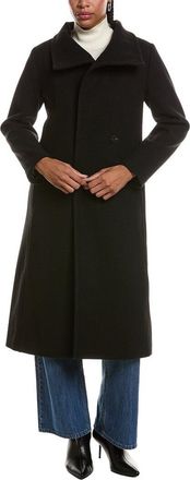 Ellen Tracy Stand Up Collar Longline Jacket