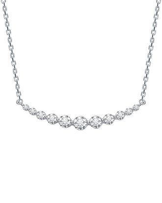 Genevive Silver Pendant Necklace