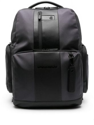 Piquadro Zaino con design color-block - Nero