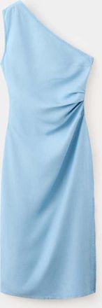 Mango Vestito asimmetrico lyocell azzurro - Donna - XS - MANGO