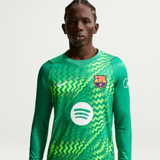 Nike FC Barcelona 2026/27 Stadium Goalkeeper Nike Mens Dri-FIT Soccer Replica Jersey in Green | II1997-324