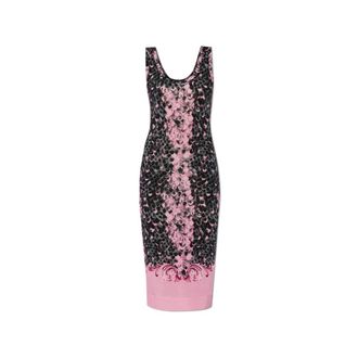 Versace Jeans Couture Midi Dresses, female, Pink, Size: 2XS Fitted Dress