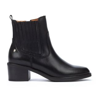 Pikolinos Bacarot Dameslaars - Zwart - Dames - Laarzen met Hak - Zwart - 41 EU - Leer - Schoenen