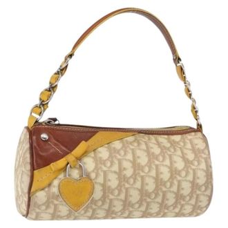Dior Pre-owned Vintage Plastic Handtas - Dames - Vintage Schoudertas - Beige - ONE Size - Leer - Vintage
