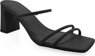 Billini Womens Isoka Block Mule Heels In Black