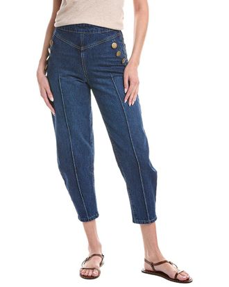 House Of Harlow Zev Sailor Detail Barrel Jean