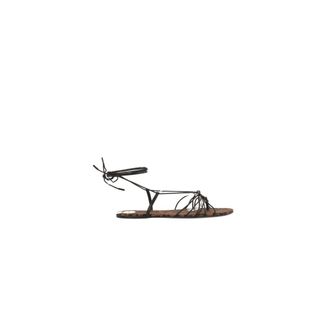 Saint Laurent Sandals - female - Saint Laurent - Flat Sandals - Brown - 7 UK - Shoes