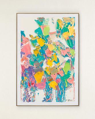 John-Richard Textural Brushstrokes II Original Painting by LM Zhou