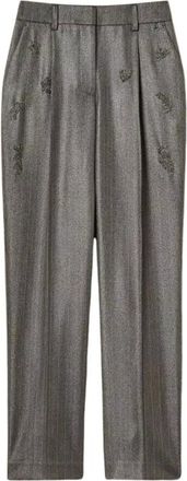 Twinset Broeken, Dames, Grijs, S, Actitude Palazzo Broek