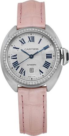 Cartier Pre-owned Cartier Cle De Cartier Diamond Silver Dial Ladies Watch W4CL0005