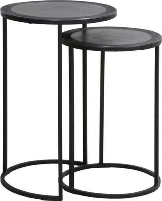 Light & Living Light&living - Juego De Mesas Auxiliares Talca Plomo Antig&uuml;edad