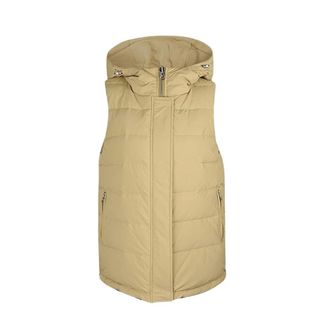 Yves Salomon Vests, female, Yellow, Size: M Reversible Yellow Sleeveless Down Jacket