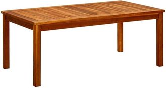 vidaXL Mesa de centro de jardín madera maciza de acacia 110x60x45 cm vidaXL