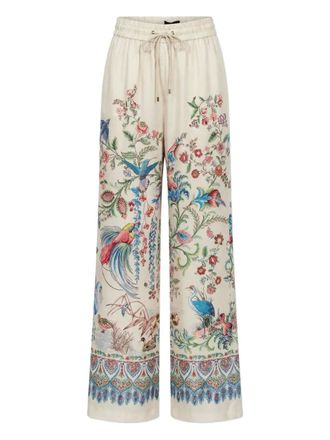 Etro floral-print trousers - Neutrals