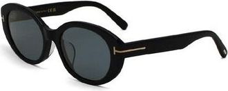 Tom Ford Smoke Oval Ladies Sunglasses FT1292-K 01A 54