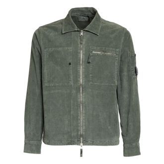 C.P. Company C.p. Company, Heren, Jassen, Groen, Maat: S Corduroy