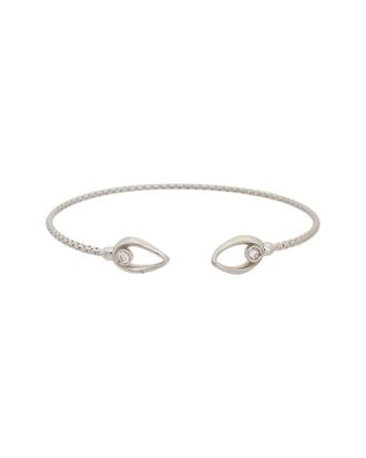 Meshmerise 18K Plated 0.06 Ct. Tw. Diamond Bangle Bracelet