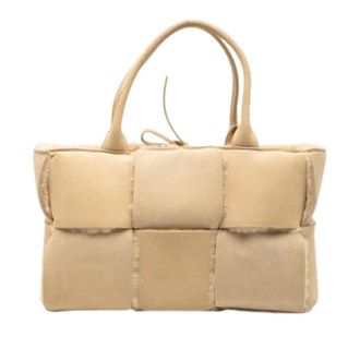 Bottega Veneta Pre-owned Tote Bags, female, Beige, Size: ONE SIZE Pre-owned Arco Tote