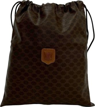 Celine Brown Pvc Leather Pouch (Pre-Owned)