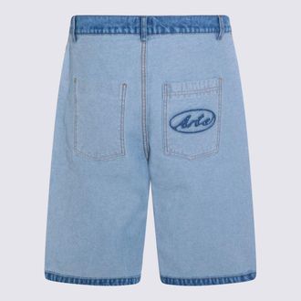 Arte Mens Shorts Denim Bleach _100 % Co