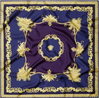 Versace Foulard 90x90 - - Accessories - Donna - Blu - ONE SIZE