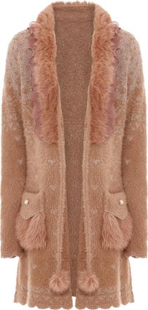 Faina Vest Dames Donkerroze ros&eacute;goud