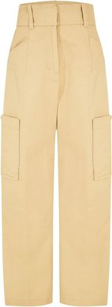 HUGO BOSS Womens W 10270434 01 Straight Leg Trousers in Medium Beige - Size 12 UK
