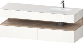 Duravit Qatego Lavabo Encastrado Con Base De Lavabo Consola, - Duravit