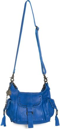 Free People We the Free Baby Leigh Leather Crossbody Bag in Sapphire at Nordstrom