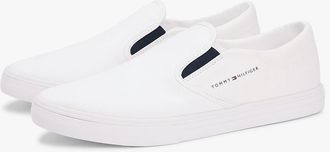Tommy Hilfiger Mens Vulcanized Canvas Slip-On Sneaker - White - US 11.5 / EU 45