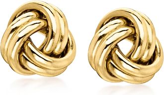 Ross-Simons 10kt Yellow Gold Love Knot Stud Earrings