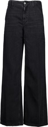 Goldgarn Denim Wallstadt Twisted Wide Leg - - Jeans - Donna - Nero - W25 L32